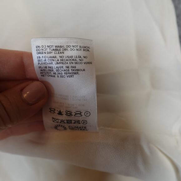 Reformation Skirt Womens Small Petite Bella Silk Satin Maxi Fior Di Latte Ivory - Picture 4 of 10